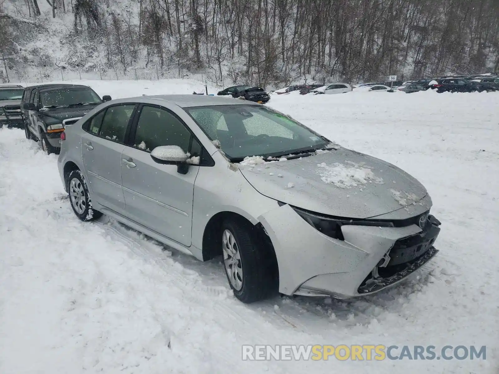 1 Photograph of a damaged car JTDEPRAE8LJ007244 TOYOTA COROLLA 2020