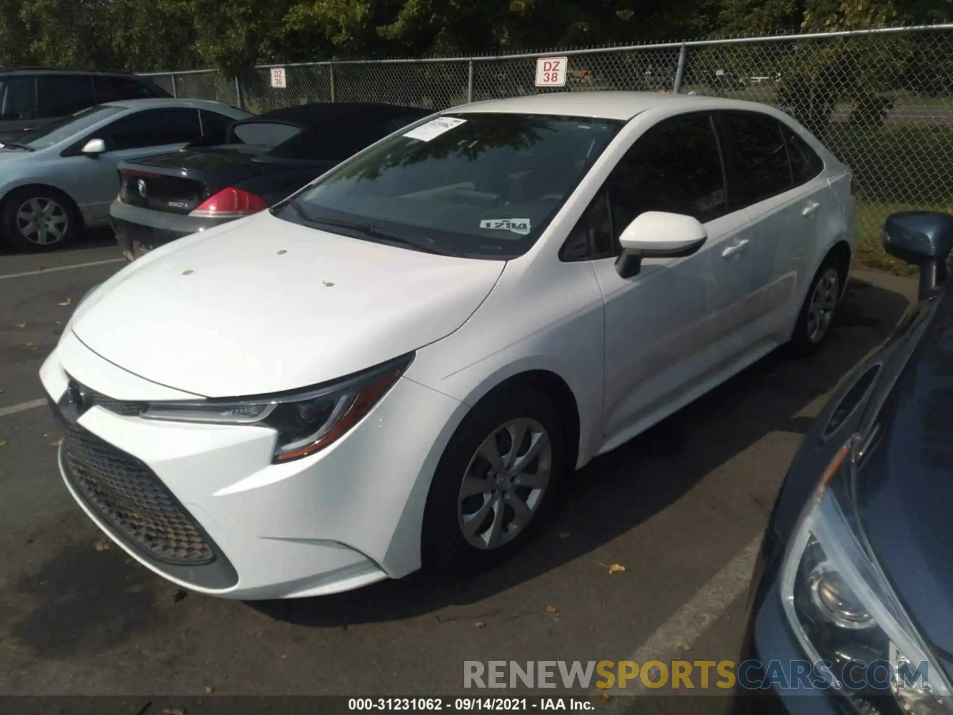 2 Photograph of a damaged car JTDEPRAE8LJ007423 TOYOTA COROLLA 2020