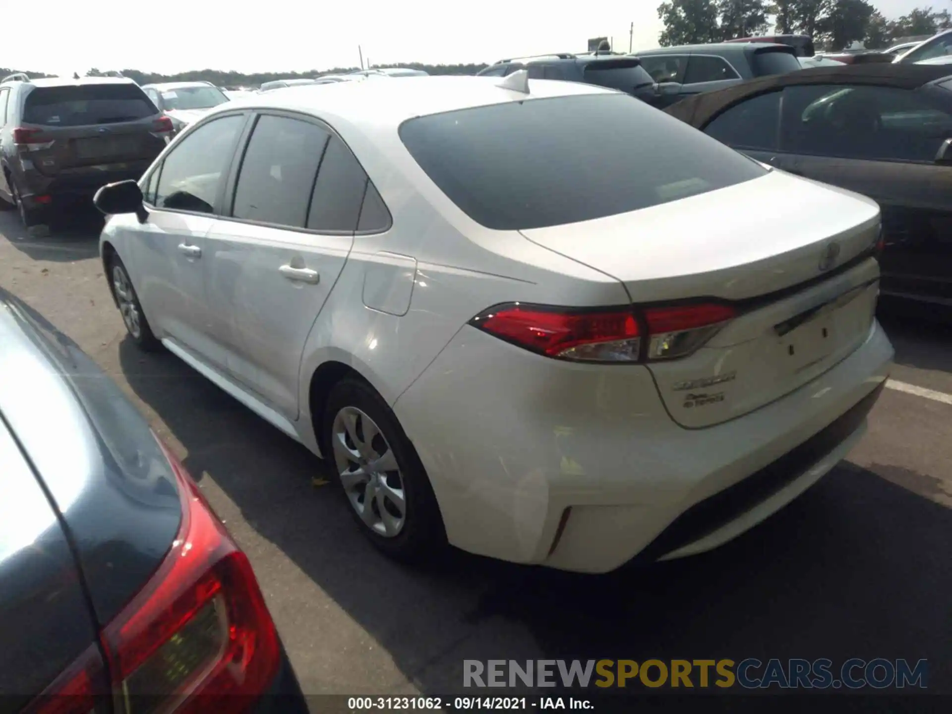 3 Photograph of a damaged car JTDEPRAE8LJ007423 TOYOTA COROLLA 2020