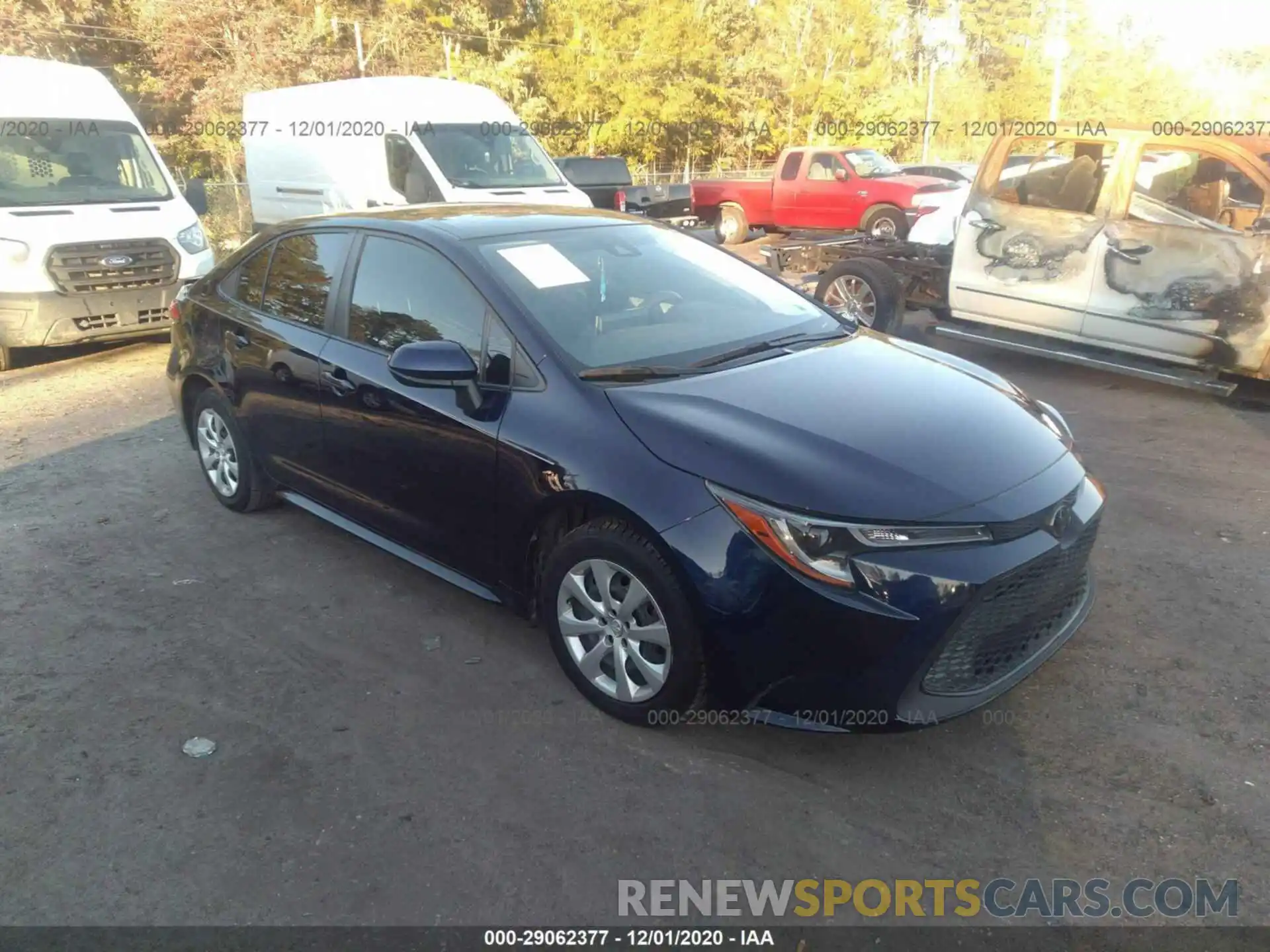 1 Photograph of a damaged car JTDEPRAE8LJ010077 TOYOTA COROLLA 2020