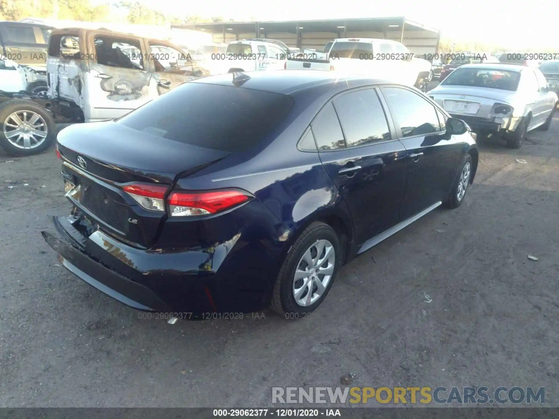 4 Photograph of a damaged car JTDEPRAE8LJ010077 TOYOTA COROLLA 2020