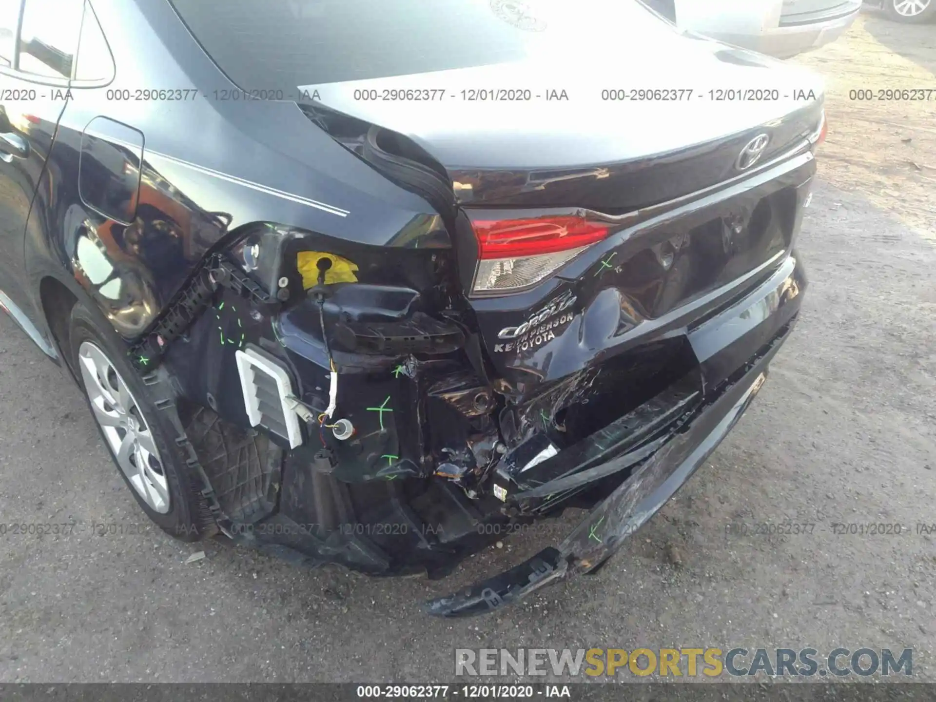 6 Photograph of a damaged car JTDEPRAE8LJ010077 TOYOTA COROLLA 2020