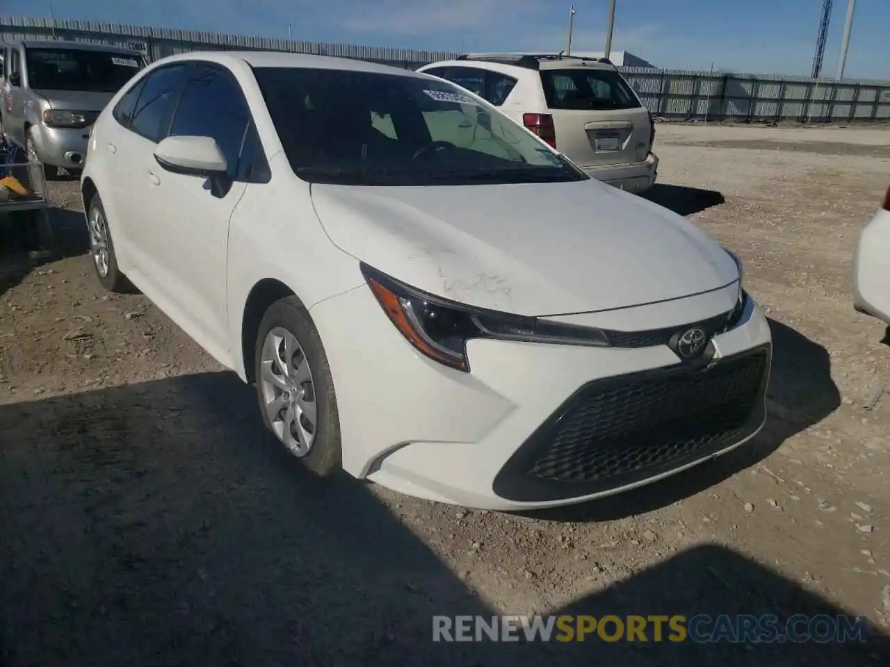 1 Photograph of a damaged car JTDEPRAE8LJ011147 TOYOTA COROLLA 2020