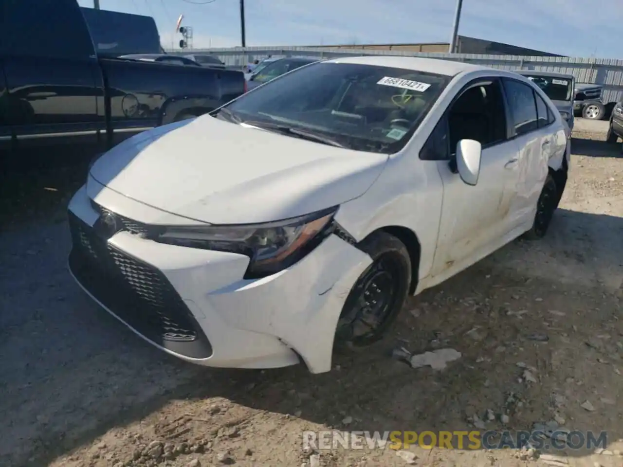 2 Photograph of a damaged car JTDEPRAE8LJ011147 TOYOTA COROLLA 2020