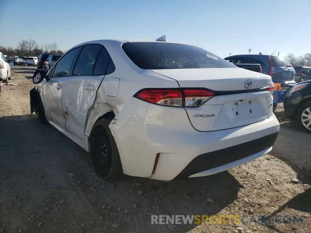 3 Photograph of a damaged car JTDEPRAE8LJ011147 TOYOTA COROLLA 2020