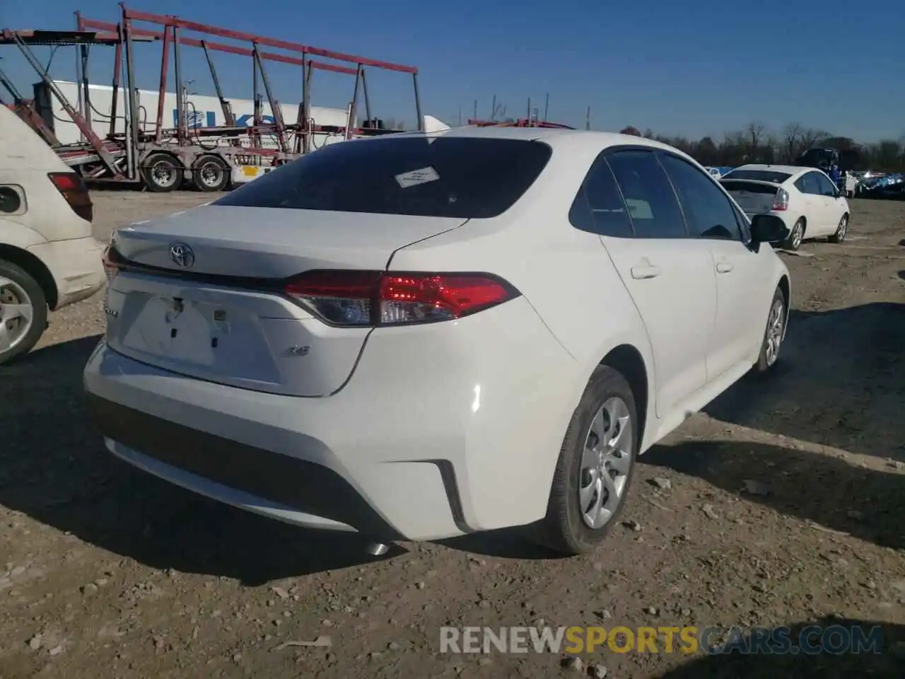 4 Photograph of a damaged car JTDEPRAE8LJ011147 TOYOTA COROLLA 2020