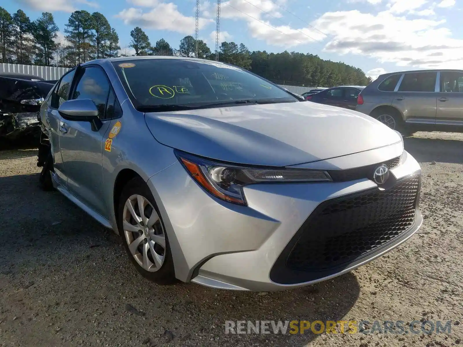 1 Photograph of a damaged car JTDEPRAE8LJ011164 TOYOTA COROLLA 2020