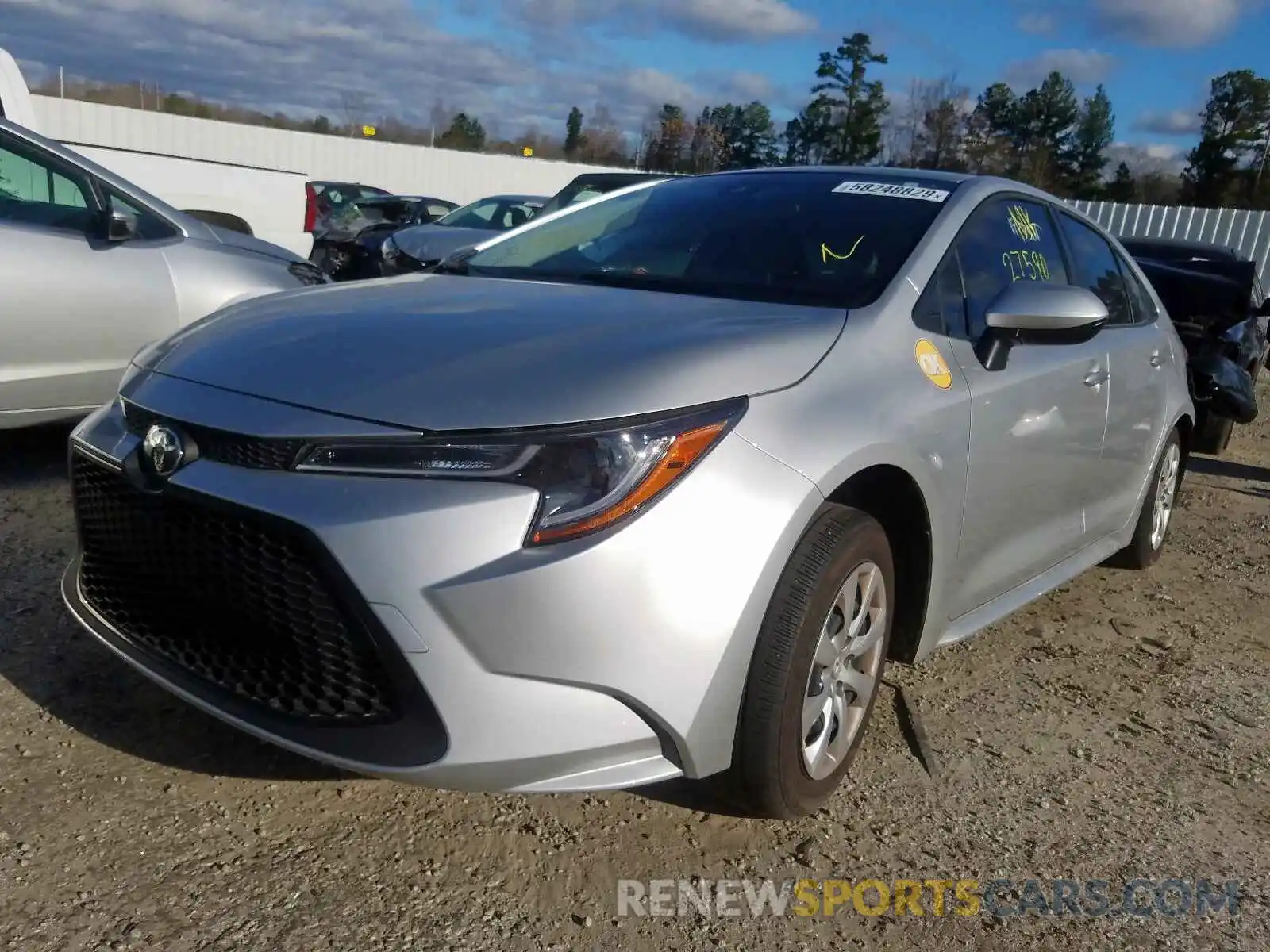 2 Photograph of a damaged car JTDEPRAE8LJ011164 TOYOTA COROLLA 2020