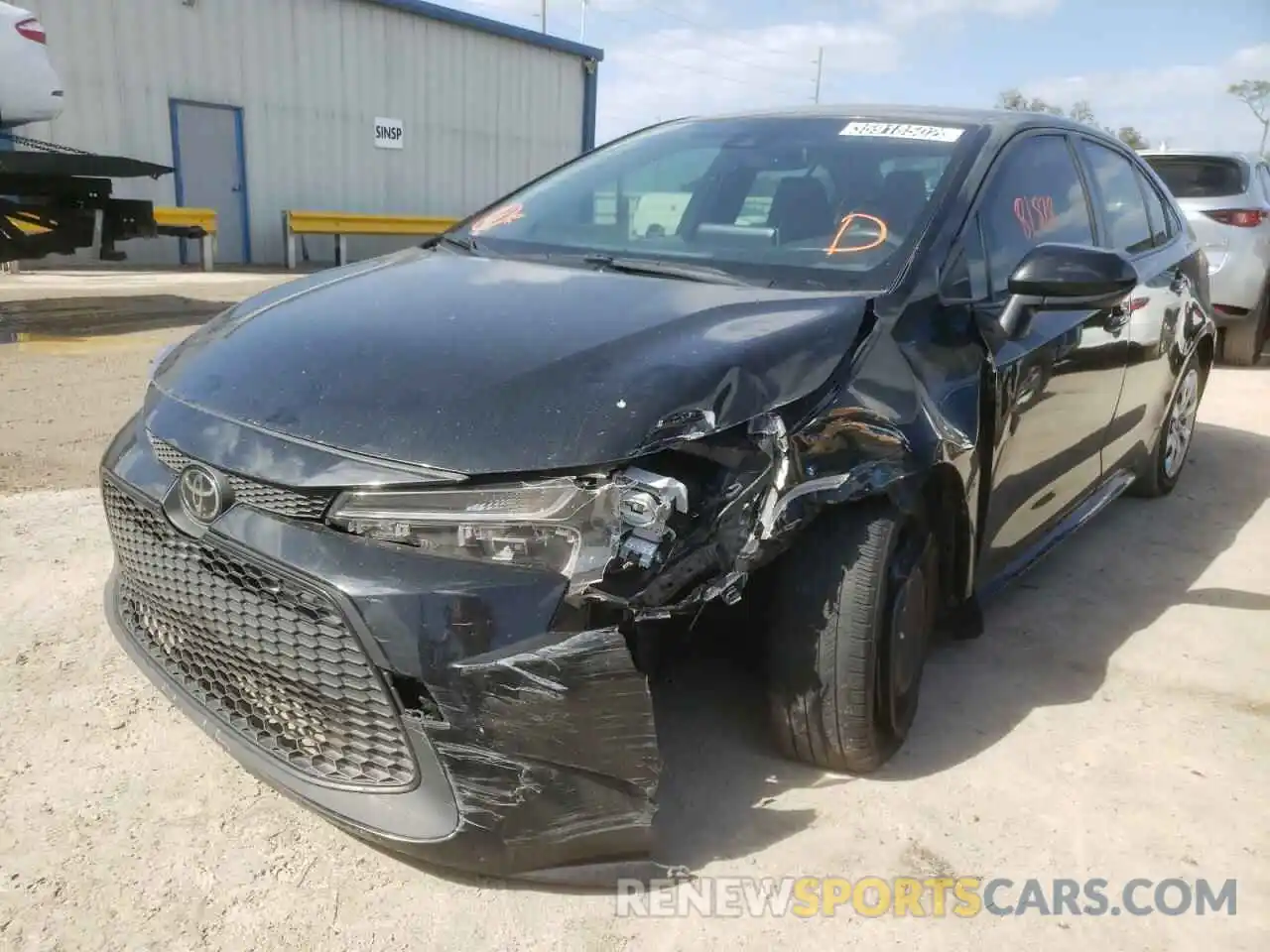 2 Photograph of a damaged car JTDEPRAE8LJ011410 TOYOTA COROLLA 2020