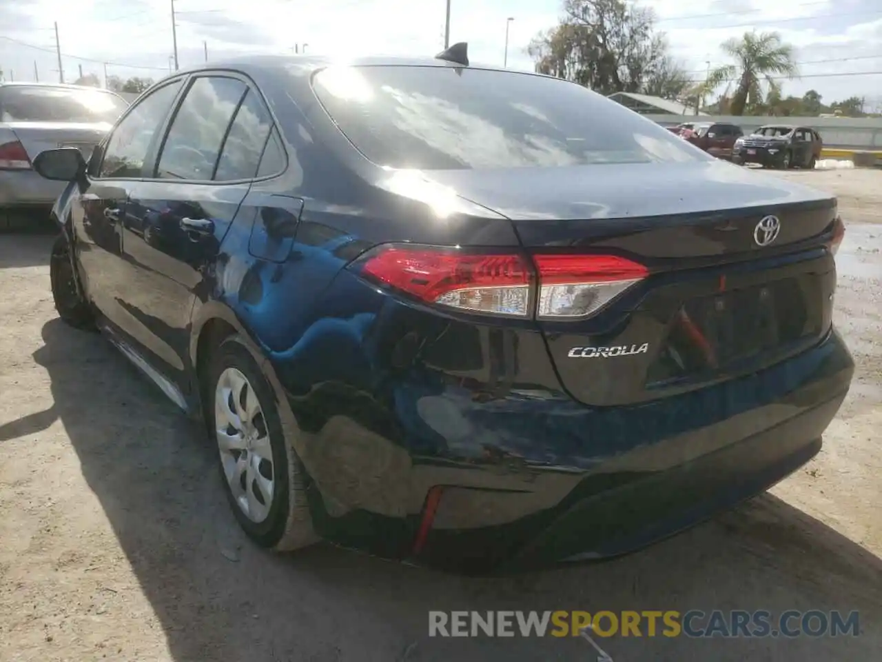 3 Photograph of a damaged car JTDEPRAE8LJ011410 TOYOTA COROLLA 2020