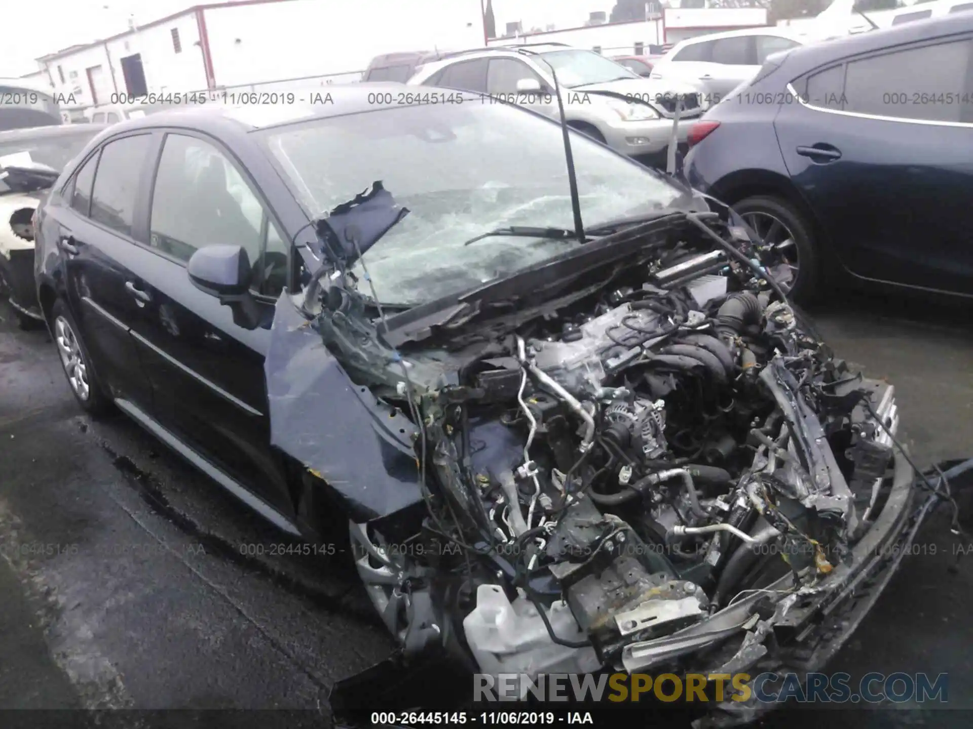 1 Photograph of a damaged car JTDEPRAE8LJ011617 TOYOTA COROLLA 2020