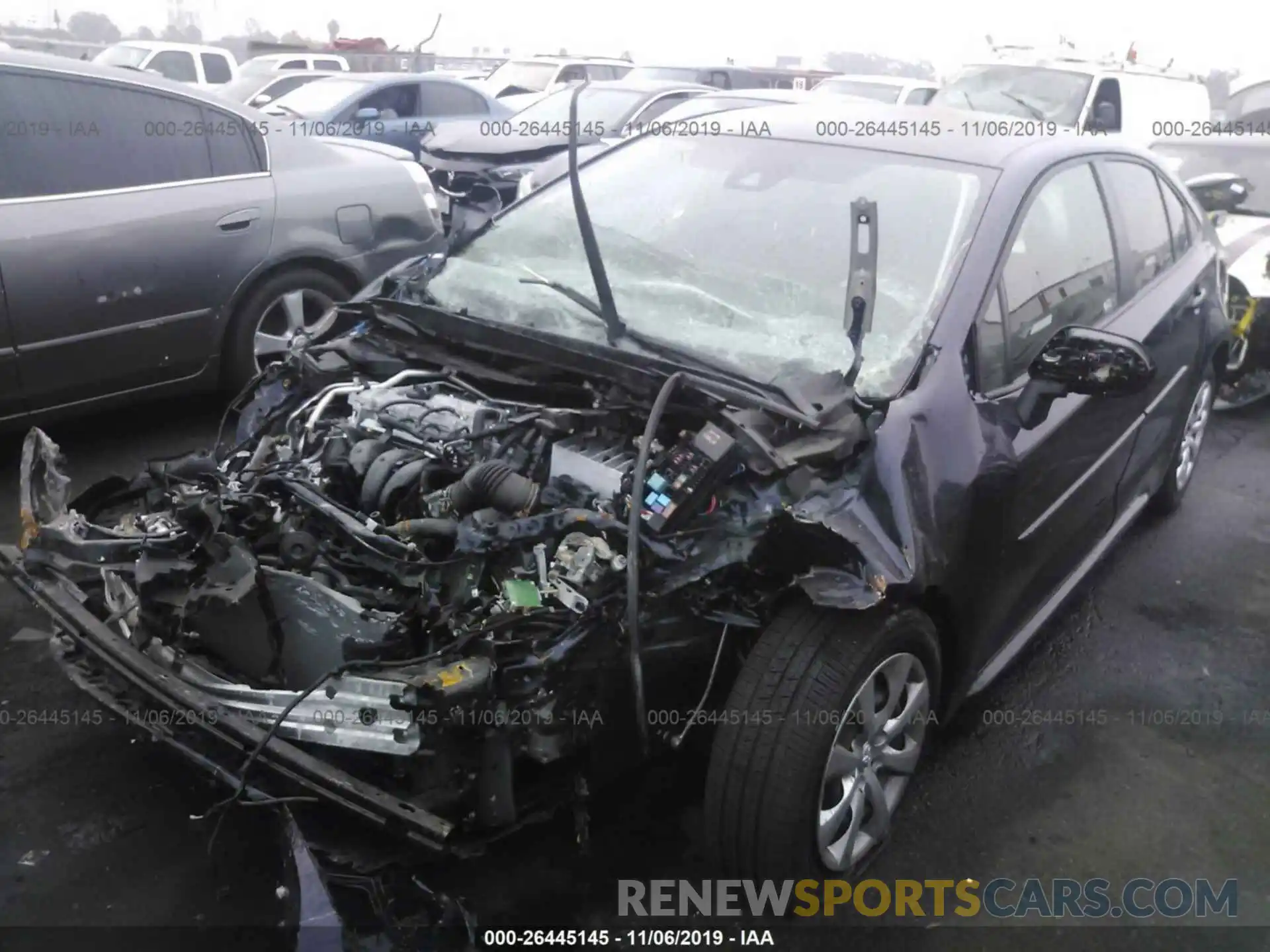 2 Photograph of a damaged car JTDEPRAE8LJ011617 TOYOTA COROLLA 2020