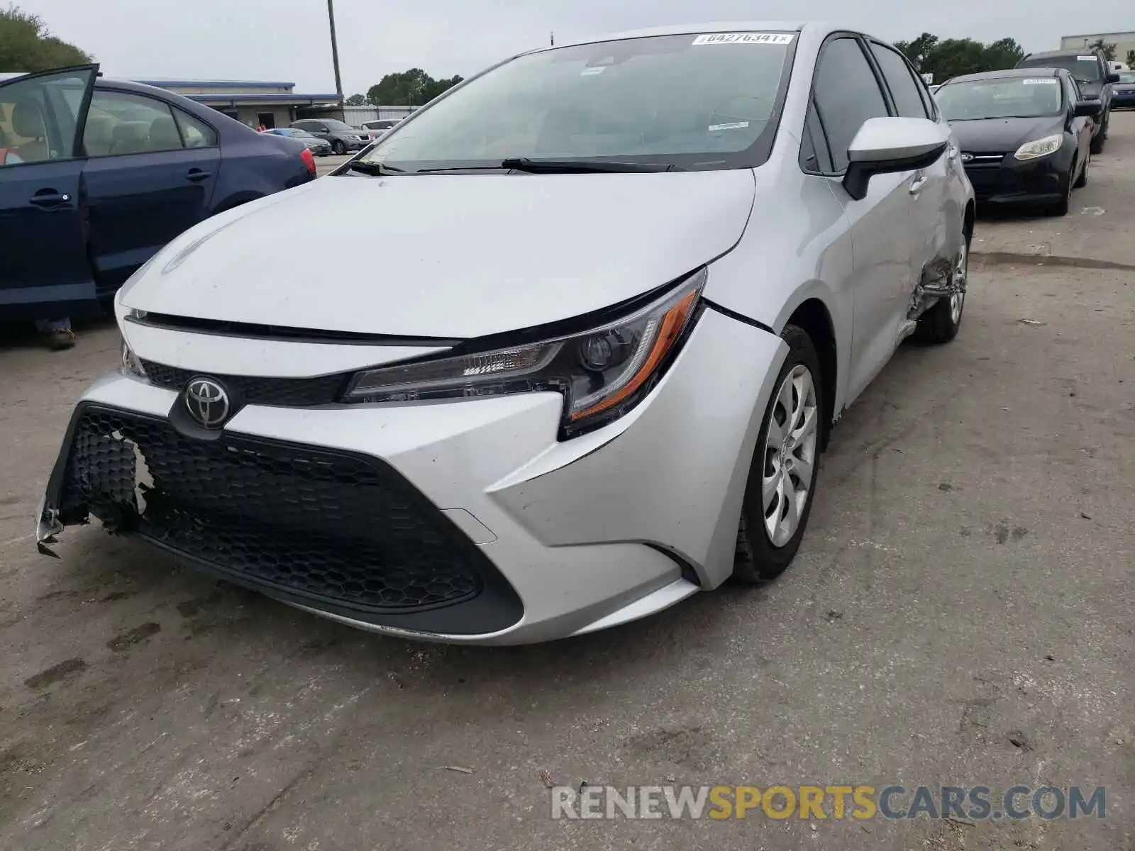 2 Photograph of a damaged car JTDEPRAE8LJ012041 TOYOTA COROLLA 2020