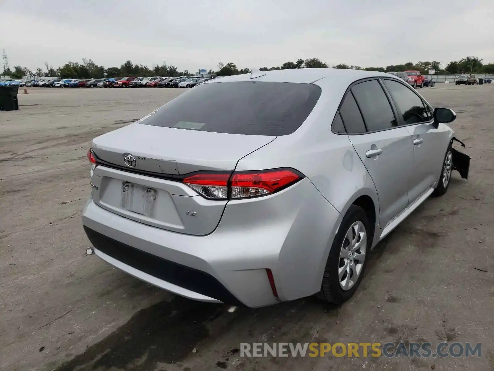 4 Photograph of a damaged car JTDEPRAE8LJ012041 TOYOTA COROLLA 2020