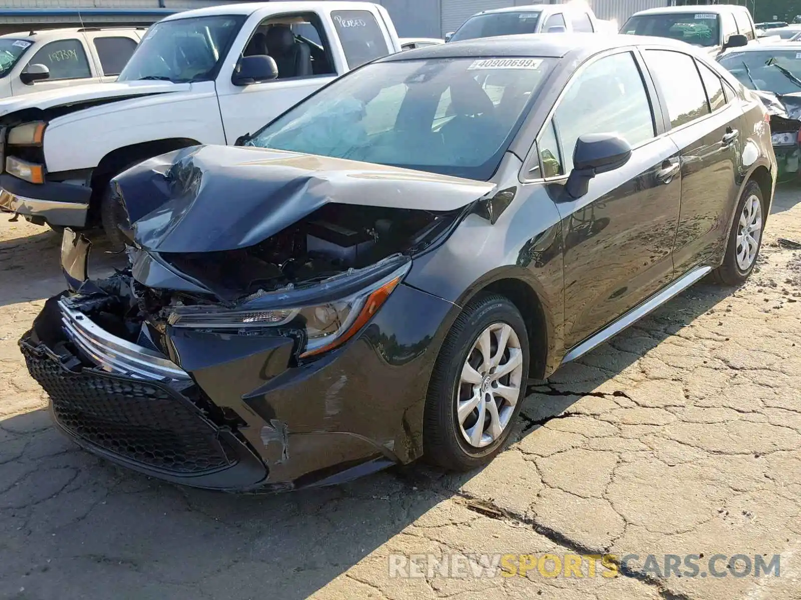 2 Photograph of a damaged car JTDEPRAE8LJ012461 TOYOTA COROLLA 2020