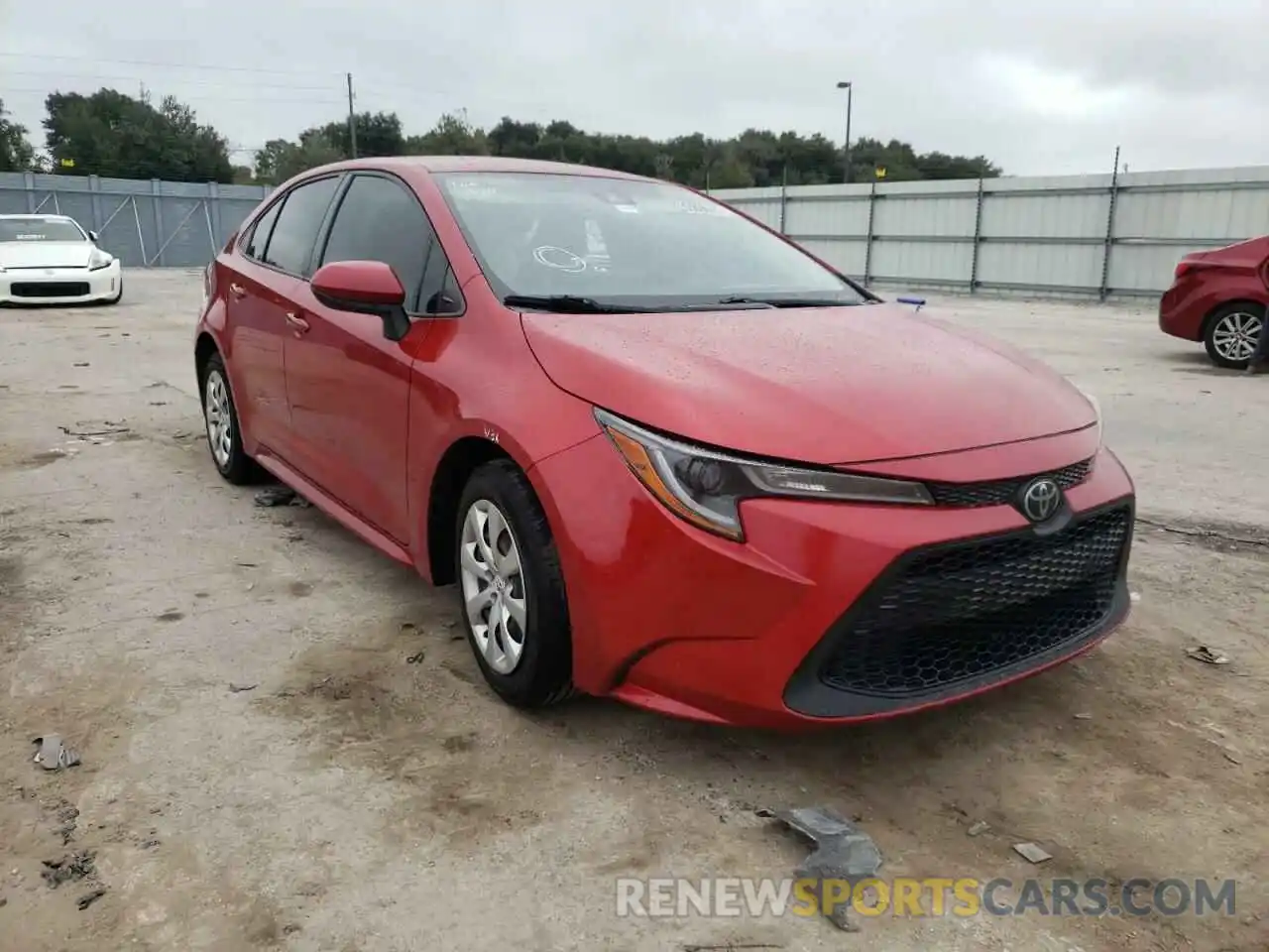 1 Photograph of a damaged car JTDEPRAE8LJ012640 TOYOTA COROLLA 2020