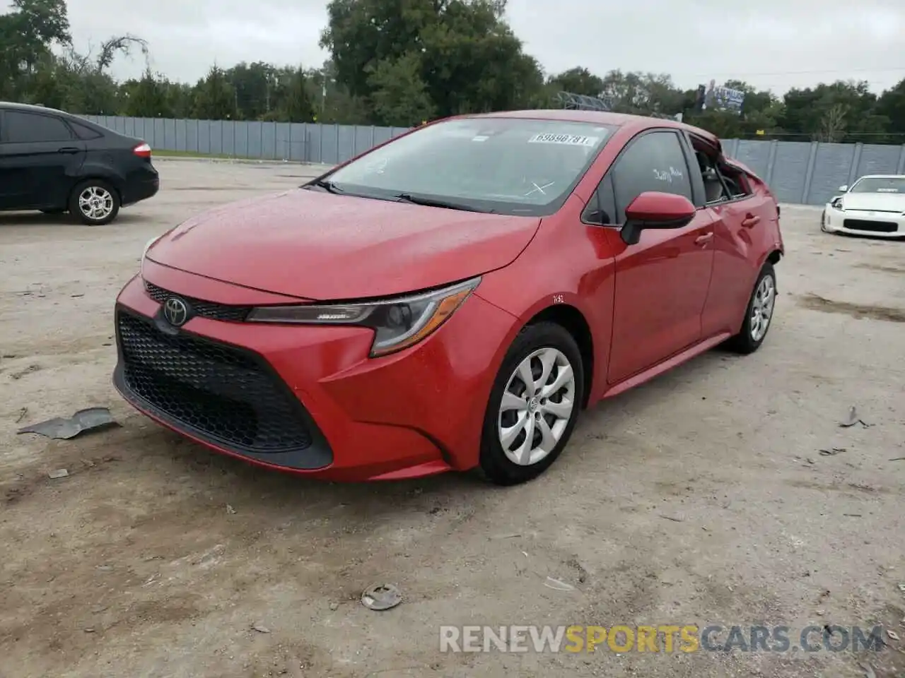 2 Photograph of a damaged car JTDEPRAE8LJ012640 TOYOTA COROLLA 2020