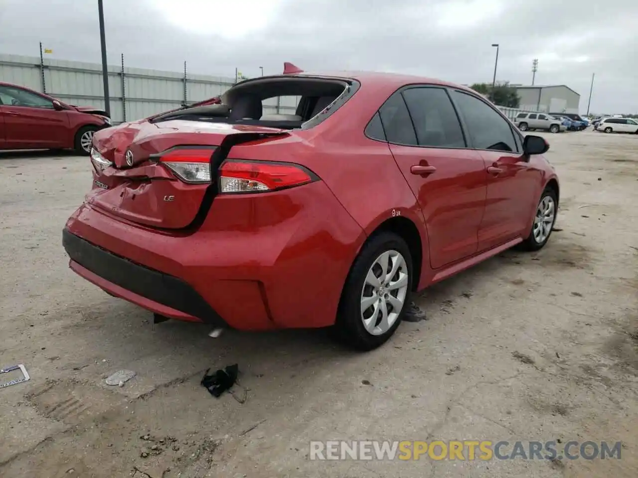 4 Photograph of a damaged car JTDEPRAE8LJ012640 TOYOTA COROLLA 2020