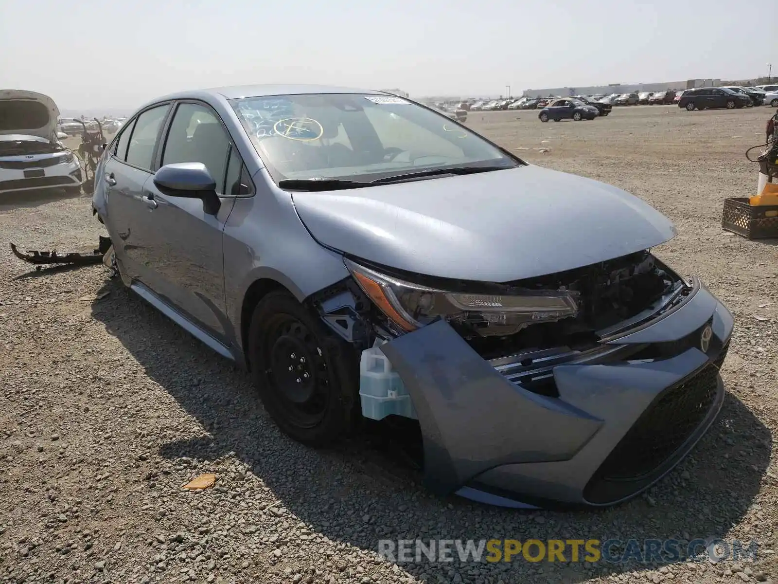 1 Photograph of a damaged car JTDEPRAE8LJ012668 TOYOTA COROLLA 2020