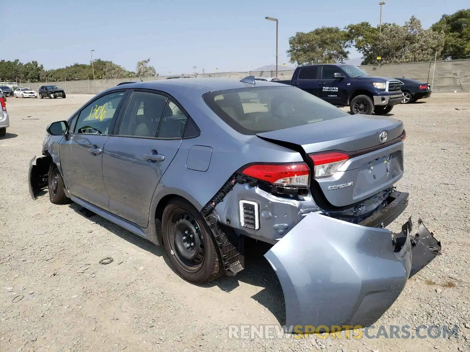 3 Photograph of a damaged car JTDEPRAE8LJ012668 TOYOTA COROLLA 2020