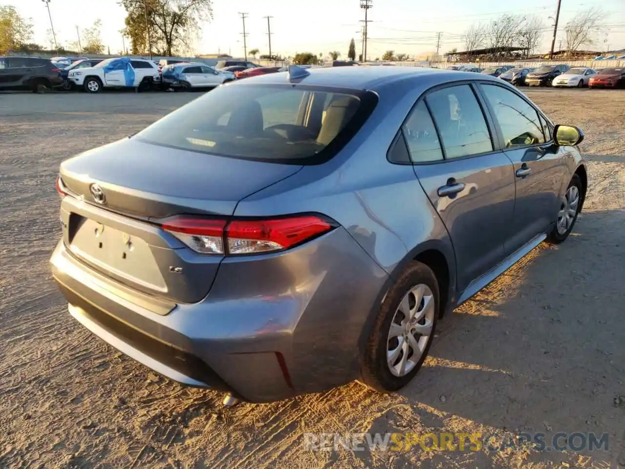 4 Photograph of a damaged car JTDEPRAE8LJ012671 TOYOTA COROLLA 2020