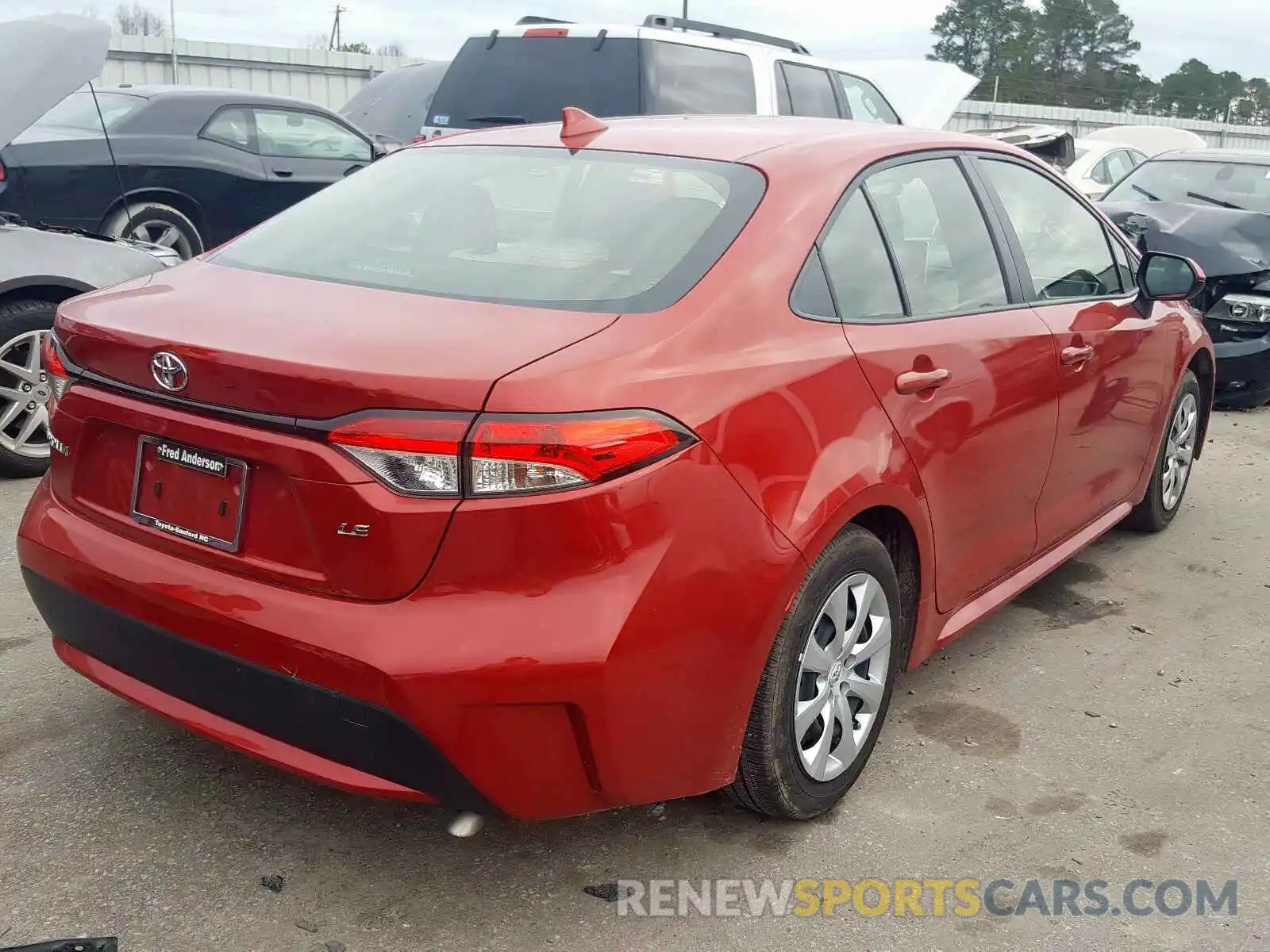 4 Photograph of a damaged car JTDEPRAE8LJ012864 TOYOTA COROLLA 2020