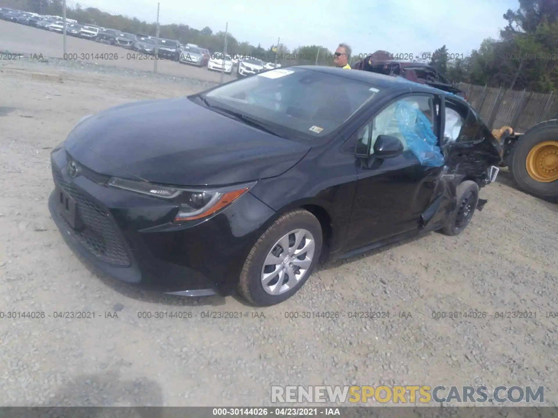 2 Photograph of a damaged car JTDEPRAE8LJ013934 TOYOTA COROLLA 2020