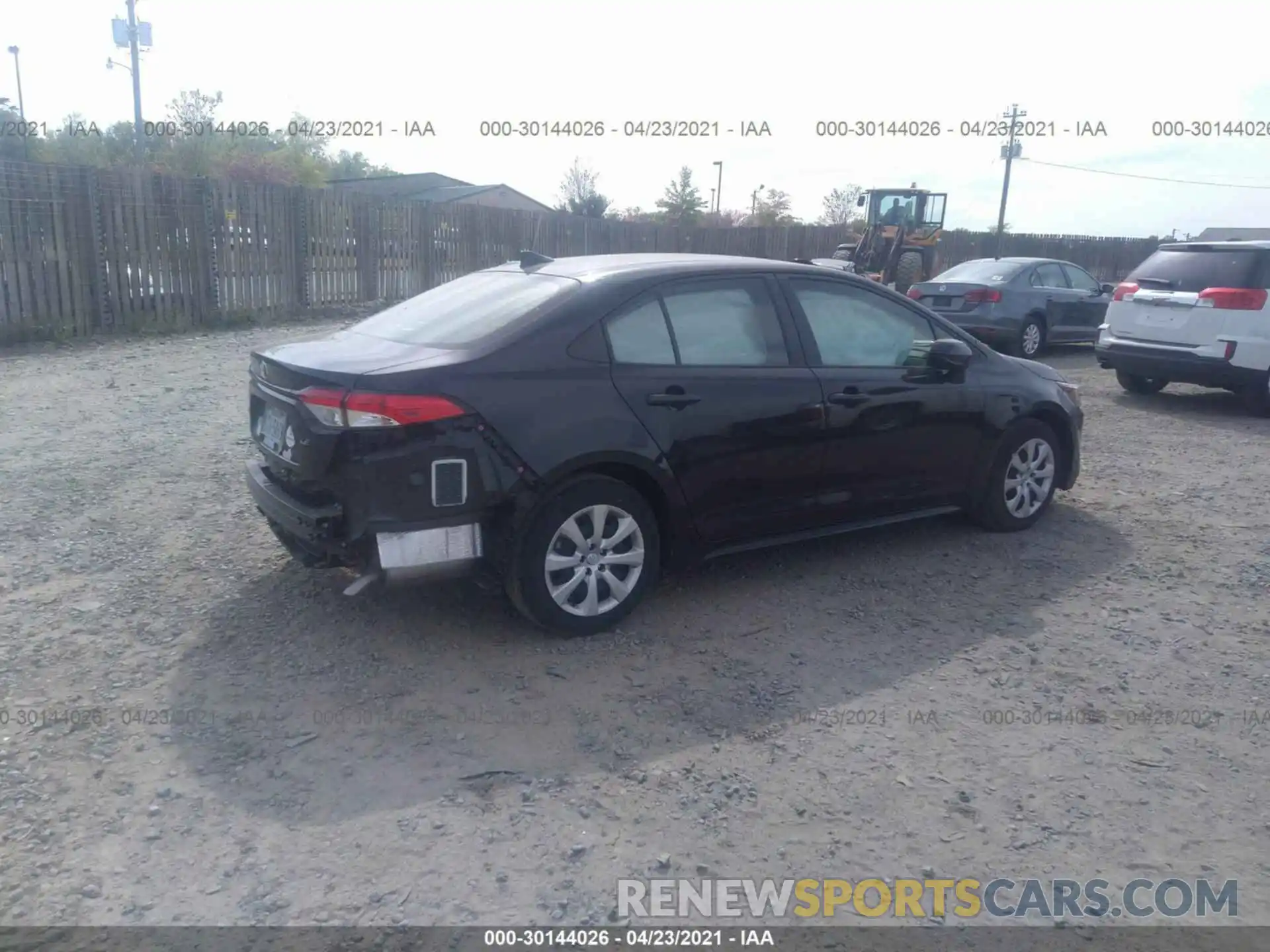 4 Photograph of a damaged car JTDEPRAE8LJ013934 TOYOTA COROLLA 2020