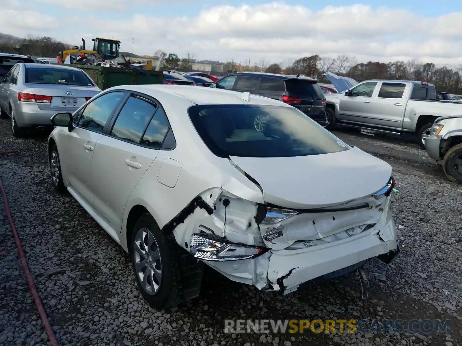 3 Photograph of a damaged car JTDEPRAE8LJ014498 TOYOTA COROLLA 2020