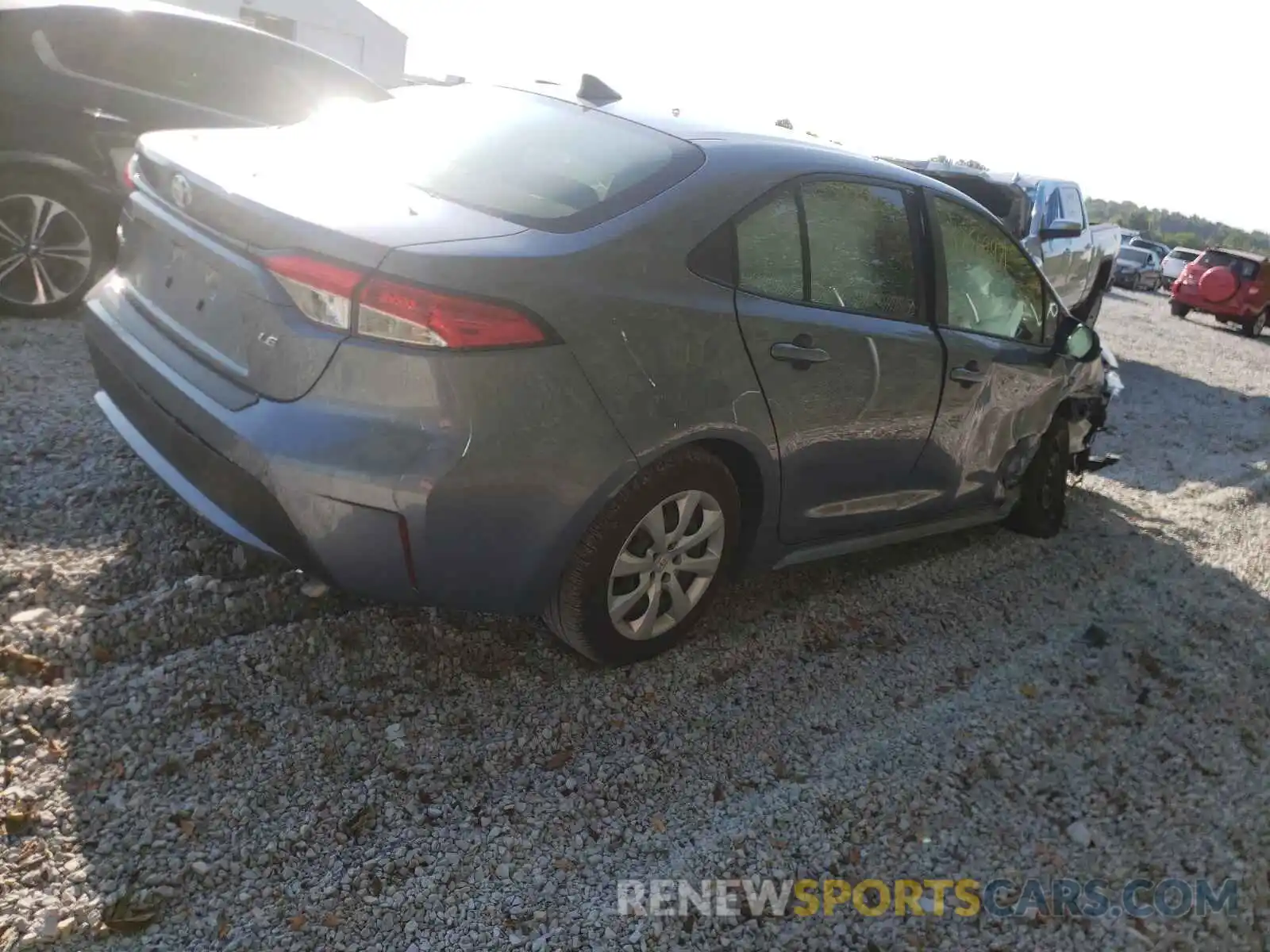 4 Photograph of a damaged car JTDEPRAE8LJ015232 TOYOTA COROLLA 2020