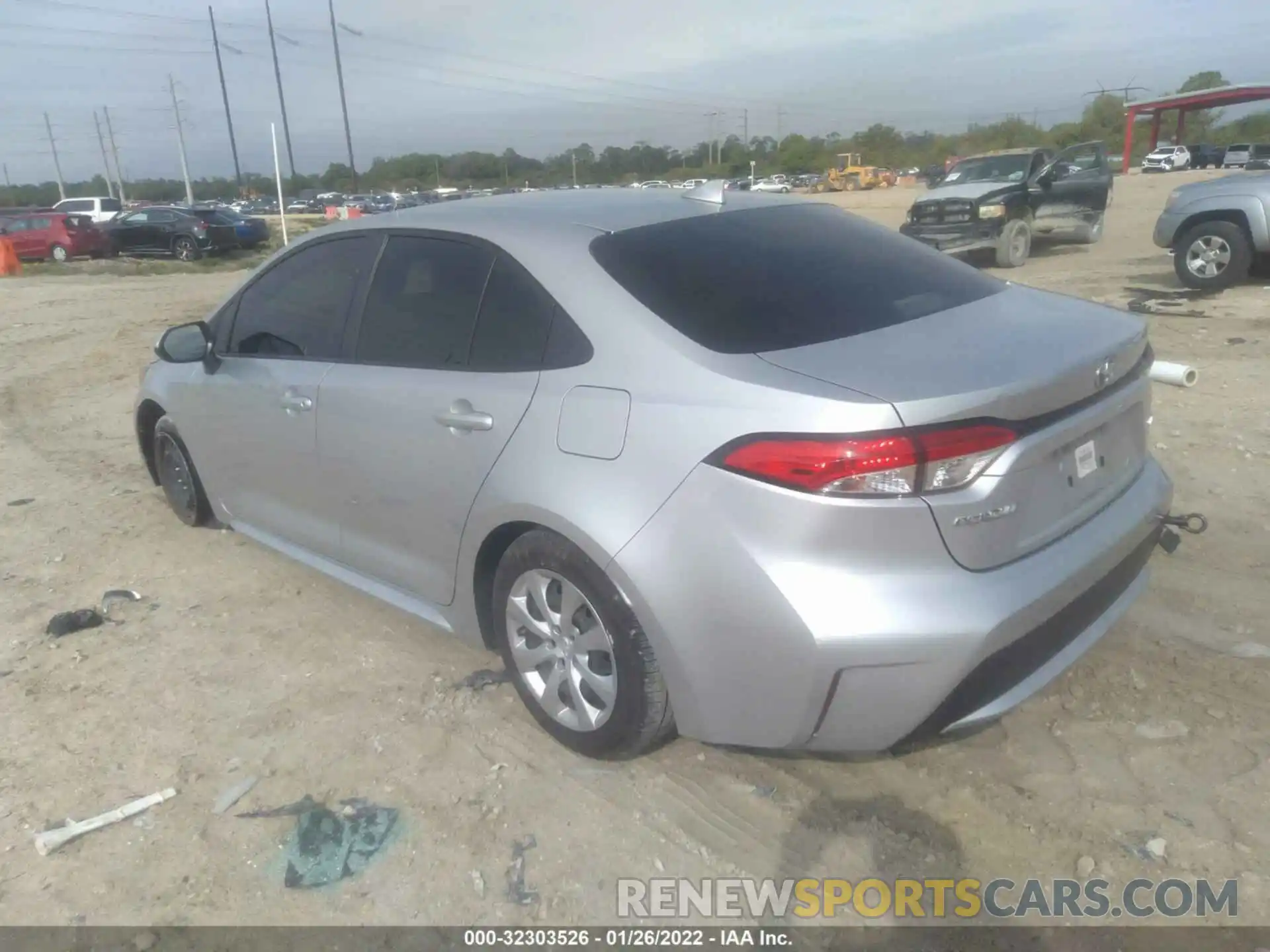 3 Photograph of a damaged car JTDEPRAE8LJ016834 TOYOTA COROLLA 2020