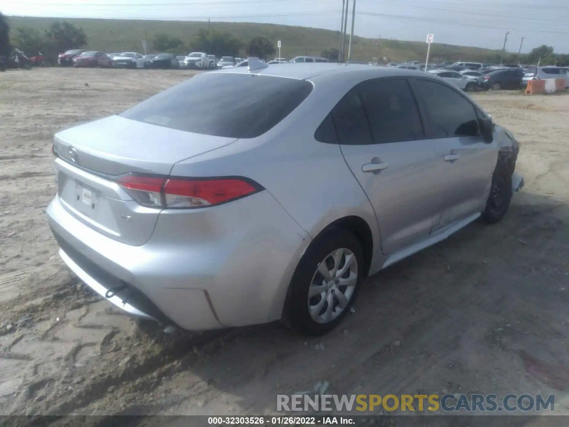 4 Photograph of a damaged car JTDEPRAE8LJ016834 TOYOTA COROLLA 2020