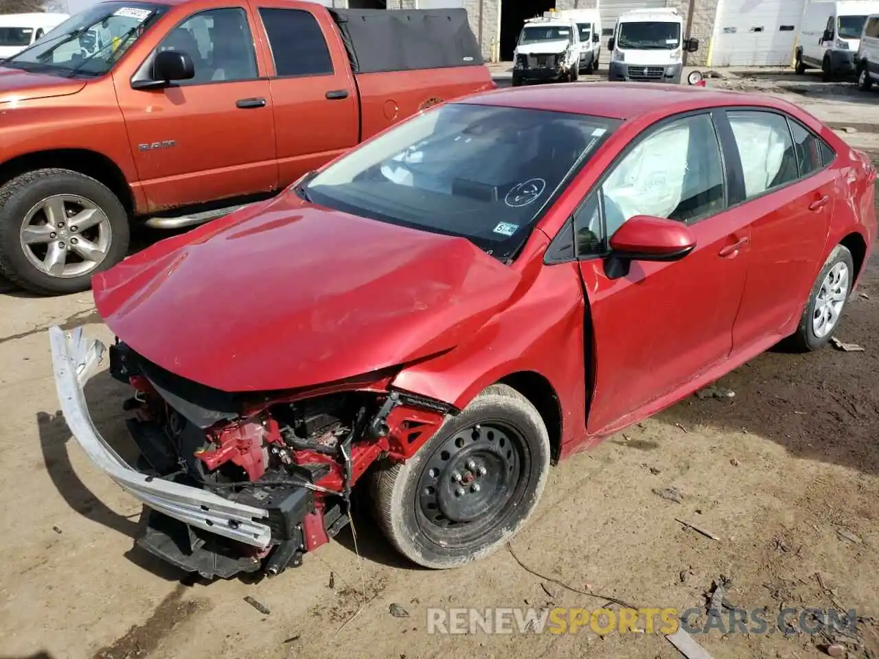 2 Photograph of a damaged car JTDEPRAE8LJ017546 TOYOTA COROLLA 2020