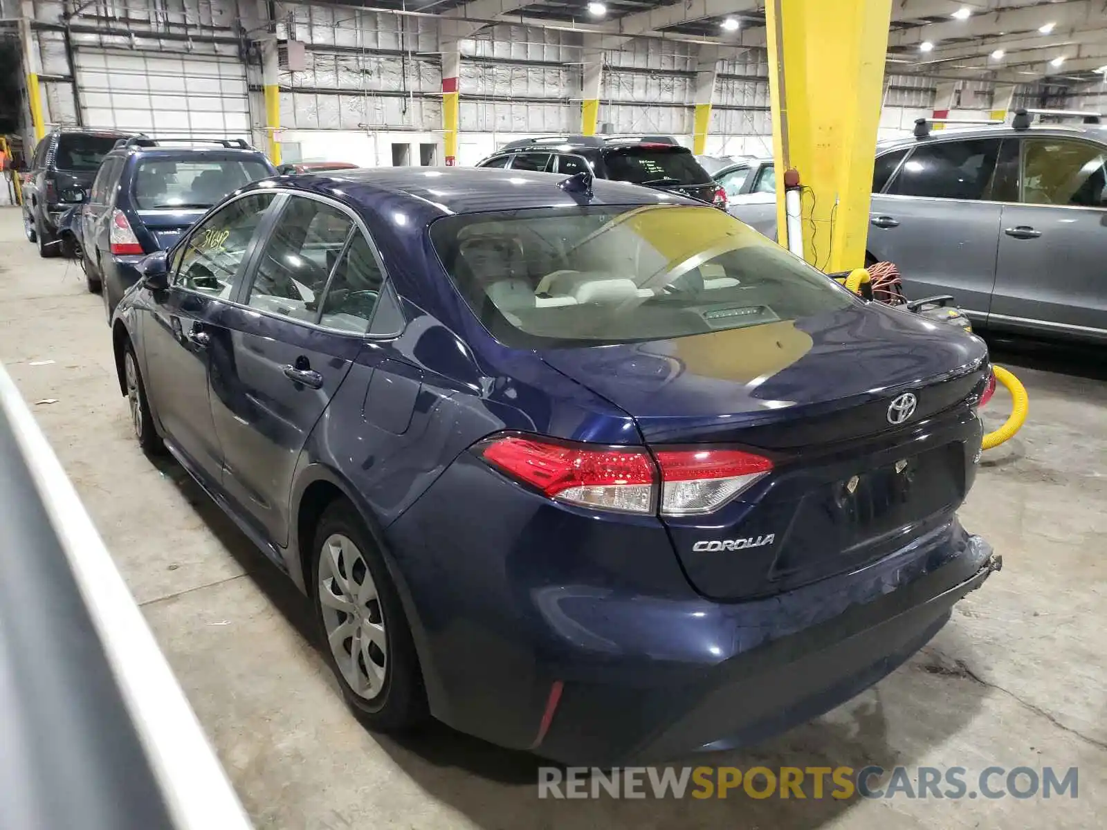 3 Photograph of a damaged car JTDEPRAE8LJ017773 TOYOTA COROLLA 2020