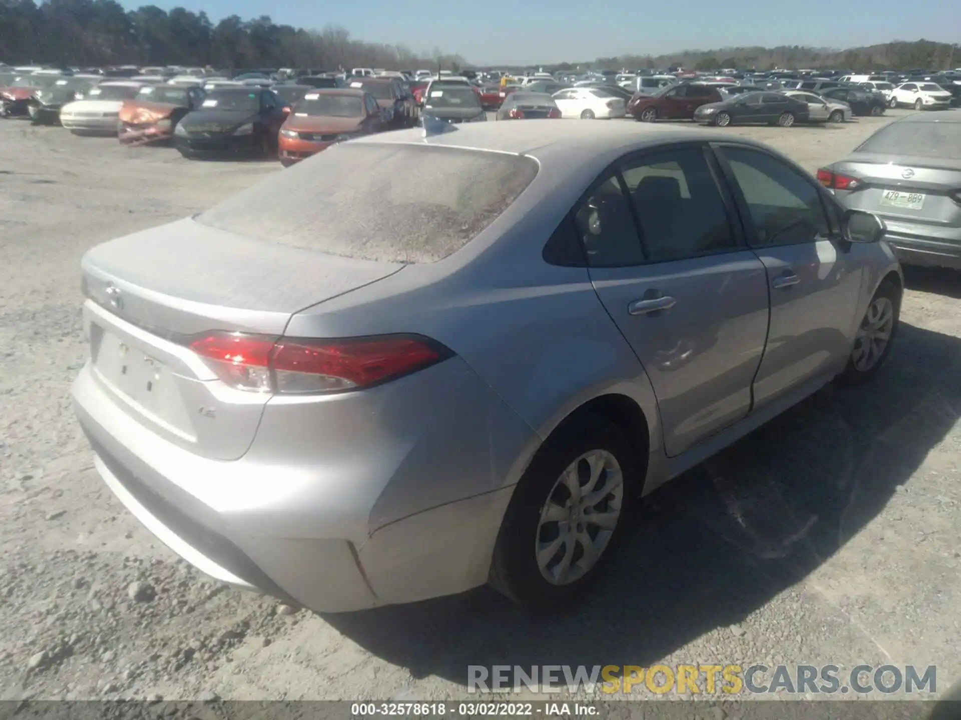 4 Photograph of a damaged car JTDEPRAE8LJ017787 TOYOTA COROLLA 2020