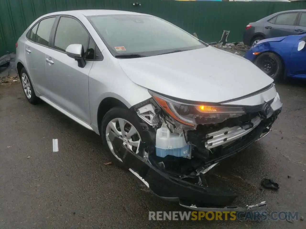 1 Photograph of a damaged car JTDEPRAE8LJ018339 TOYOTA COROLLA 2020