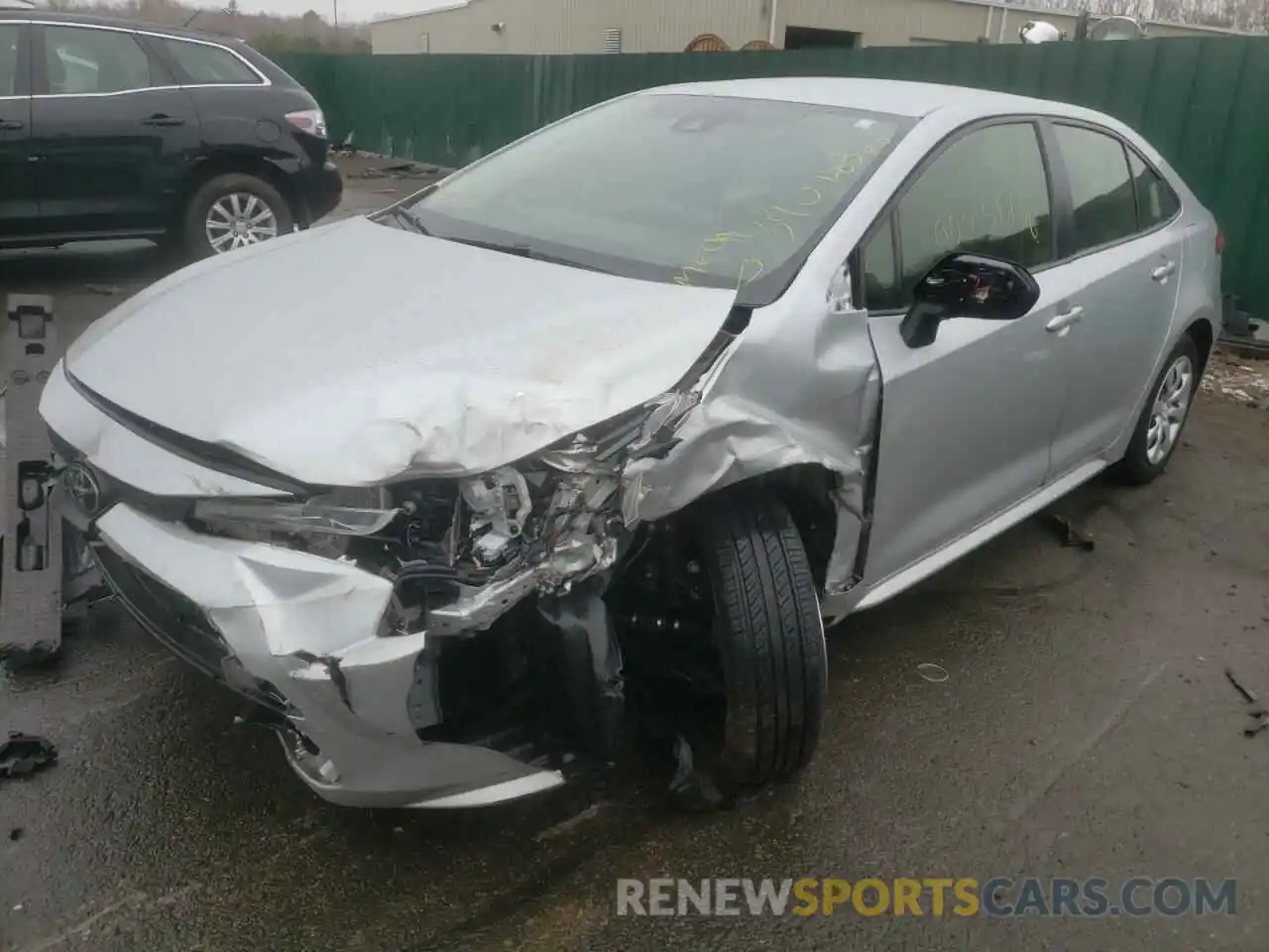 2 Photograph of a damaged car JTDEPRAE8LJ018339 TOYOTA COROLLA 2020