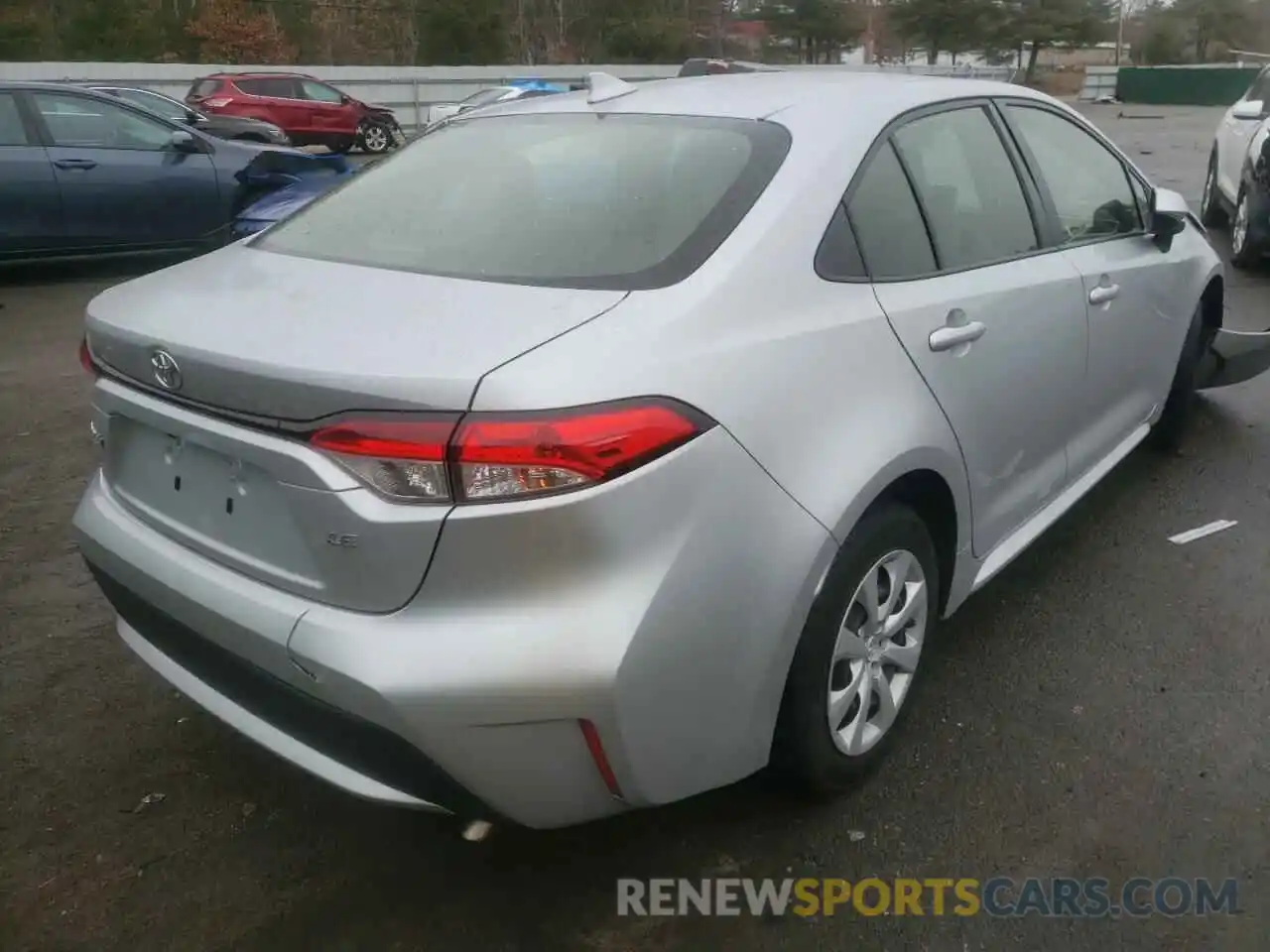 4 Photograph of a damaged car JTDEPRAE8LJ018339 TOYOTA COROLLA 2020