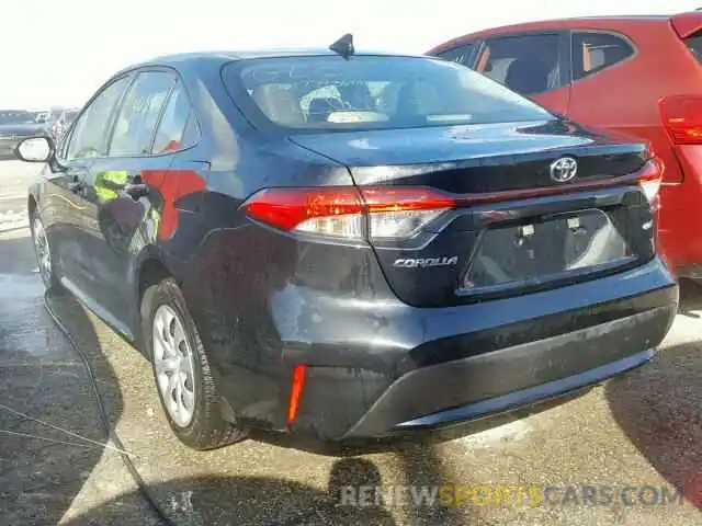 3 Photograph of a damaged car JTDEPRAE8LJ018342 TOYOTA COROLLA 2020