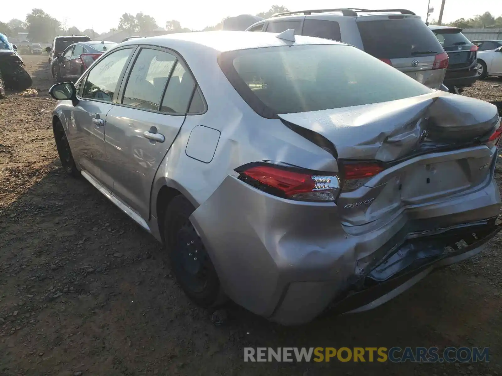 3 Photograph of a damaged car JTDEPRAE8LJ018535 TOYOTA COROLLA 2020