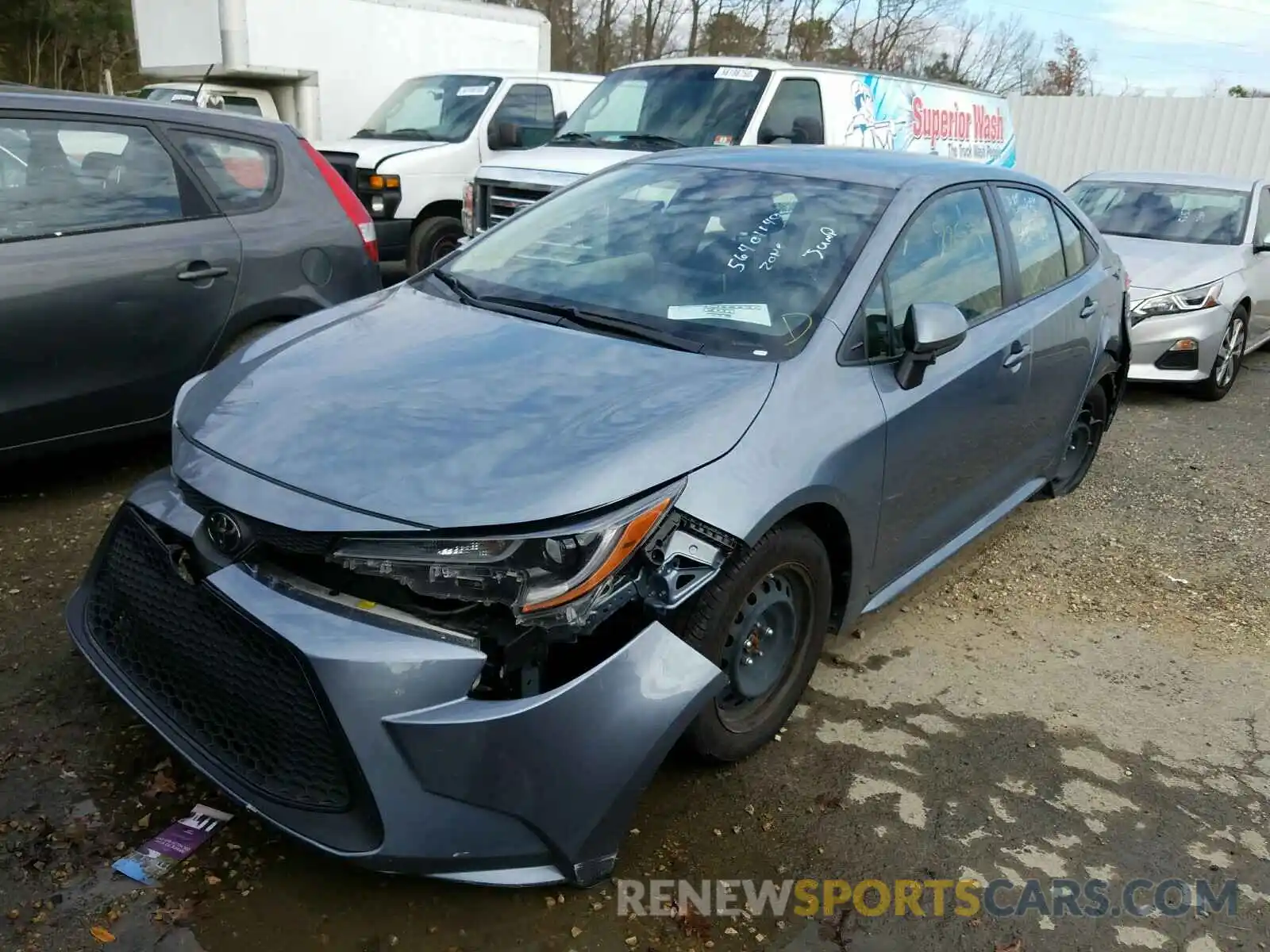 2 Photograph of a damaged car JTDEPRAE8LJ018647 TOYOTA COROLLA 2020