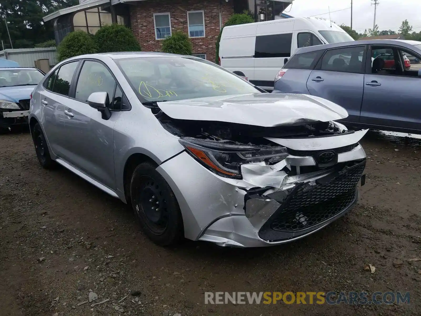 1 Photograph of a damaged car JTDEPRAE8LJ018857 TOYOTA COROLLA 2020