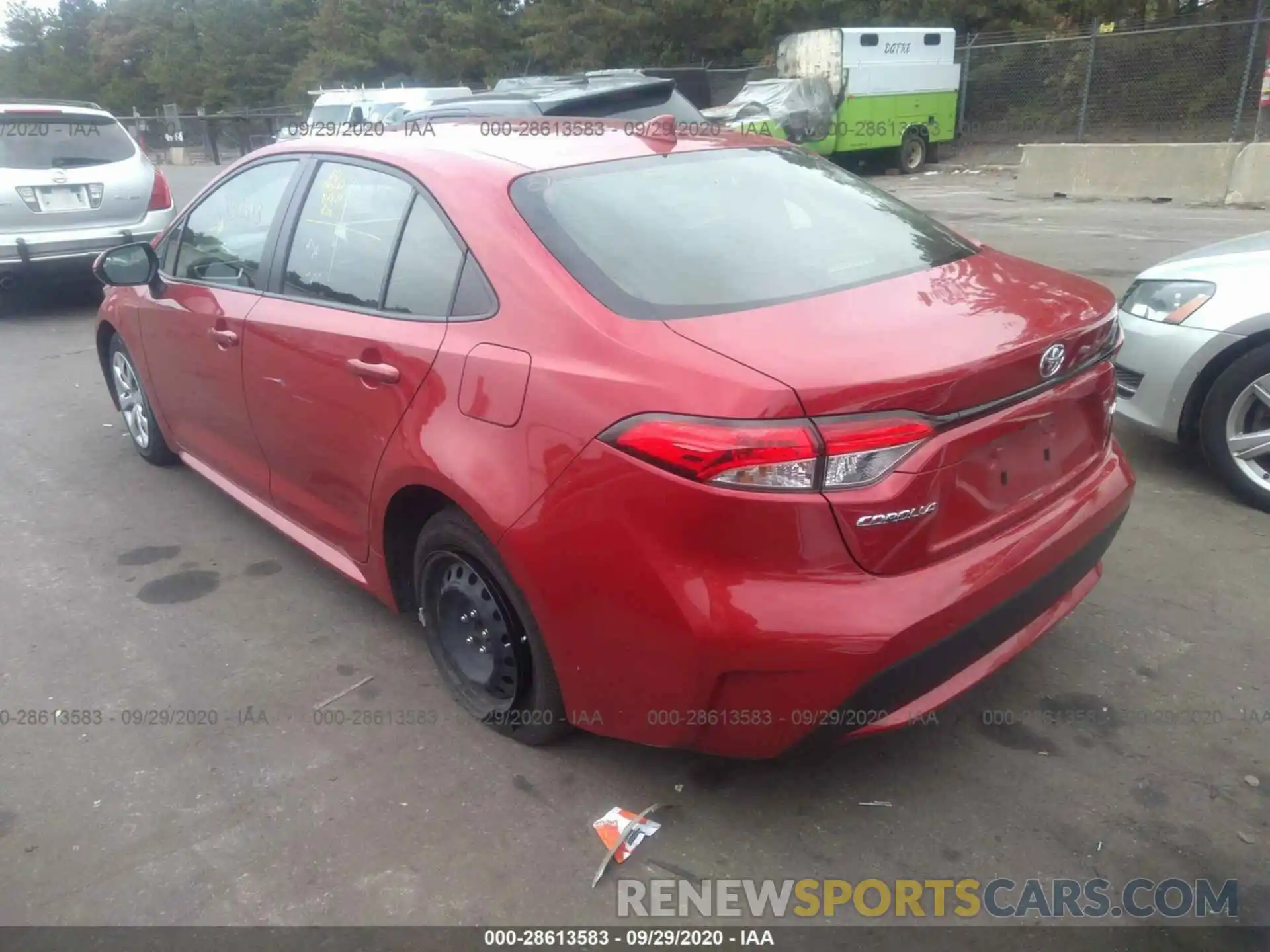 3 Photograph of a damaged car JTDEPRAE8LJ019801 TOYOTA COROLLA 2020