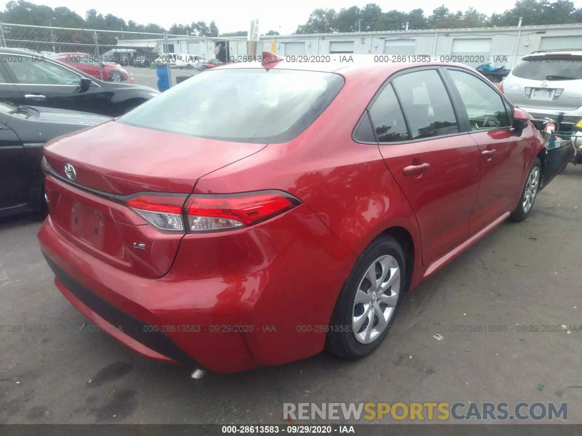 4 Photograph of a damaged car JTDEPRAE8LJ019801 TOYOTA COROLLA 2020