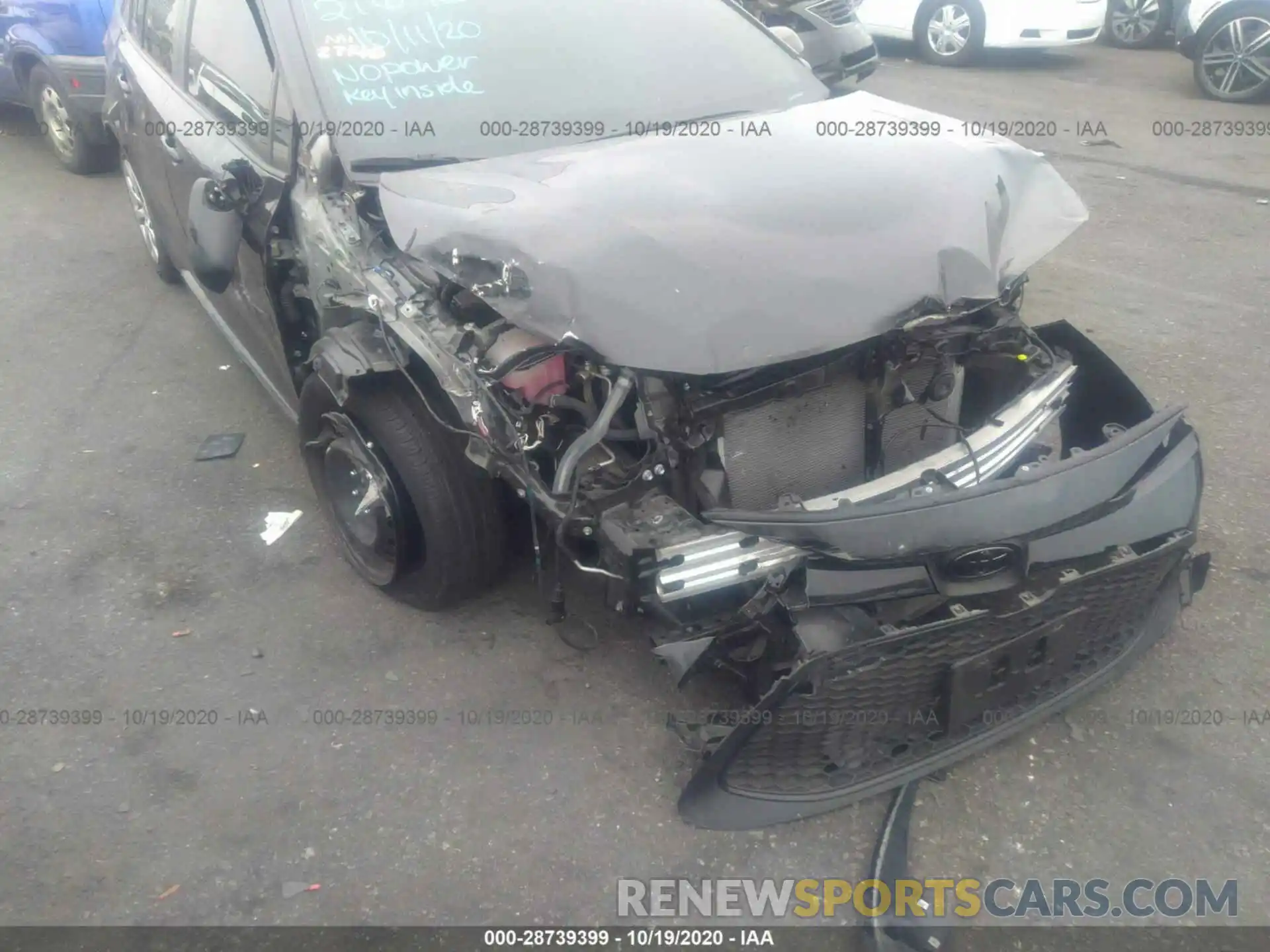 6 Photograph of a damaged car JTDEPRAE8LJ020107 TOYOTA COROLLA 2020