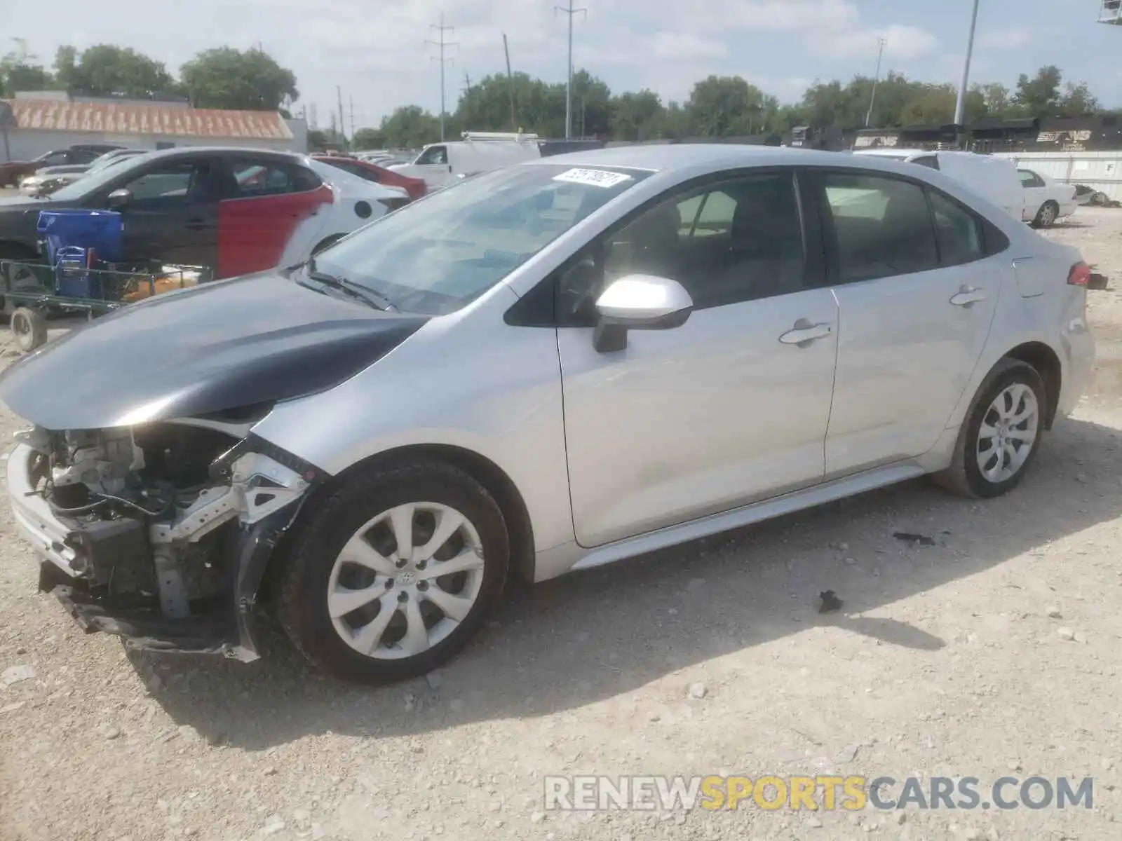 2 Photograph of a damaged car JTDEPRAE8LJ020222 TOYOTA COROLLA 2020