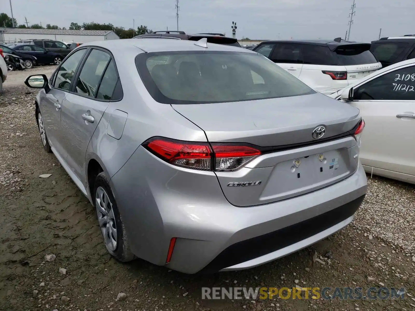 3 Photograph of a damaged car JTDEPRAE8LJ020222 TOYOTA COROLLA 2020