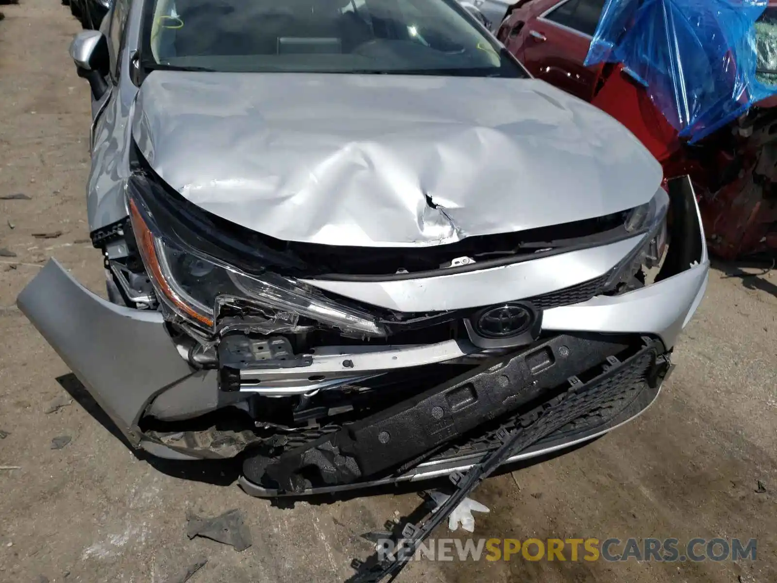 9 Photograph of a damaged car JTDEPRAE8LJ020270 TOYOTA COROLLA 2020