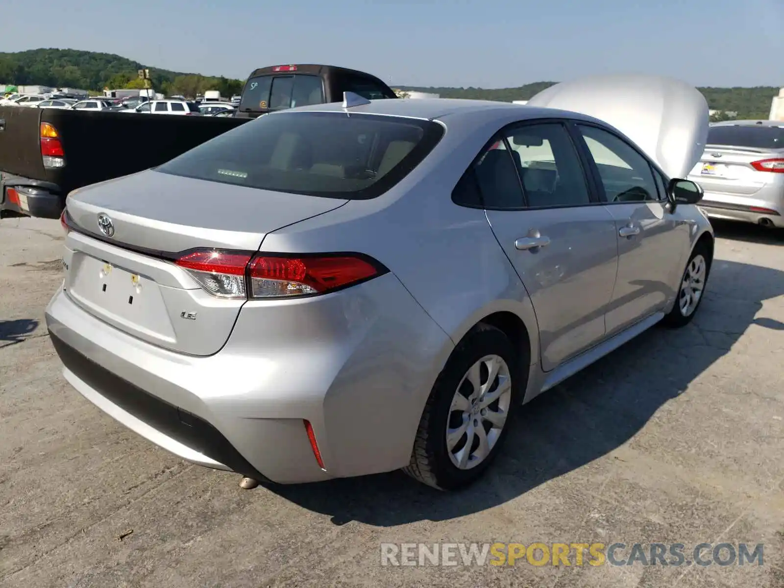 4 Photograph of a damaged car JTDEPRAE8LJ020446 TOYOTA COROLLA 2020