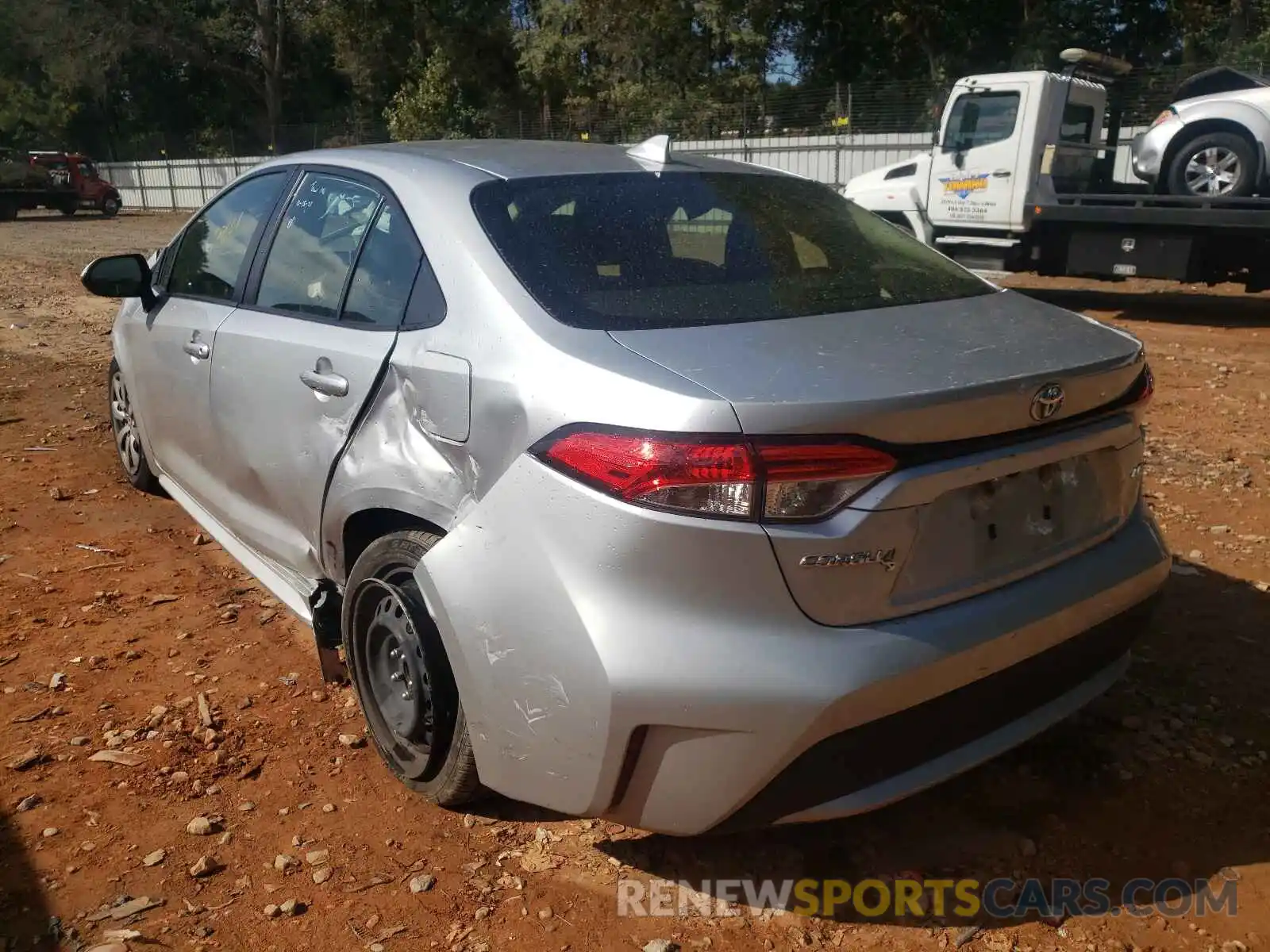 3 Photograph of a damaged car JTDEPRAE8LJ020463 TOYOTA COROLLA 2020